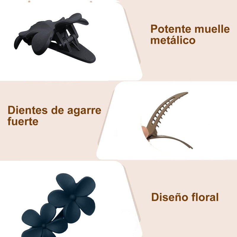 6 Piezas Pinzas para Cabello - Broches para Cabello de