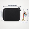 16-Piece Metal Spinner Fishing Lure Set with Portable Storage Bag