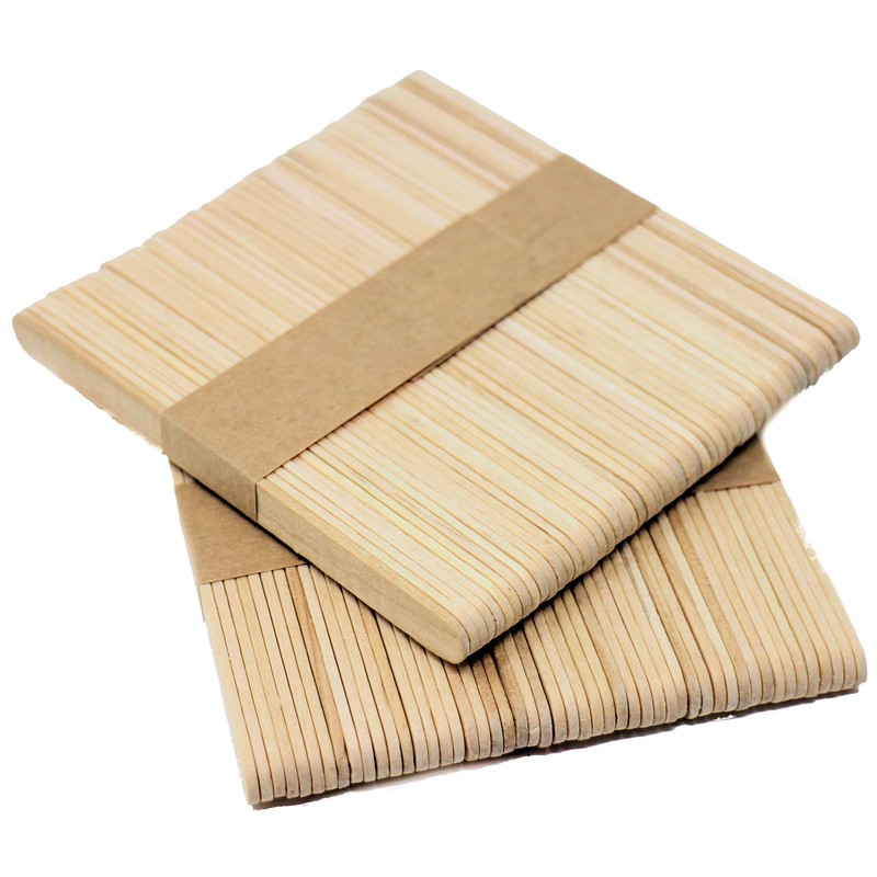 Lolly Sticks and Mini Pegs Natural Wooden 200pcs - 100