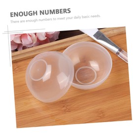 FRCOLOR 30pcs Face Mask Mixing Bowl Set Soft White Pvc Bowl for Beauty Hair Care