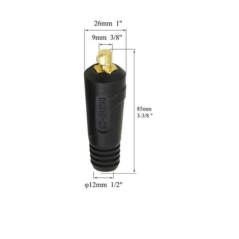 RIVERWELD TIG Welding Cable Panel Connector Socket Set DKJ10-25 &