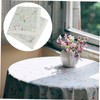 CIYODO 1pc Elegant Wedding Tablecloth Decorative Floral Design for Home