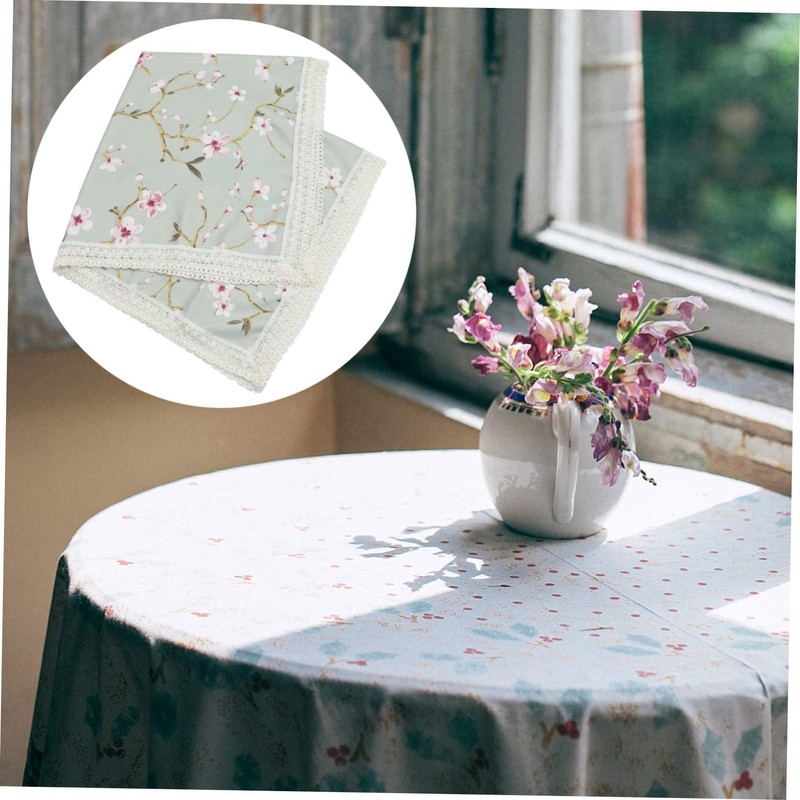 CIYODO 1pc Elegant Wedding Tablecloth Decorative Floral Design for Home