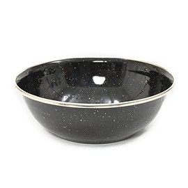 Hi-Gear Enamel Bowl, Black, One Size