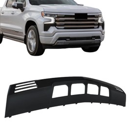 Silscvtt Lower Front Bumper Valance Skid Plate Black with Hole Replacement for Silverado 1500 2022-2023