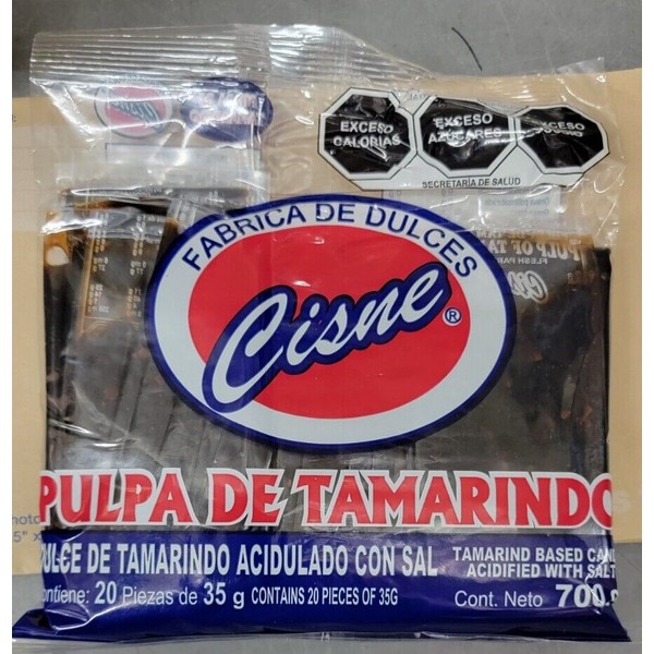 CISNE Pulpa De Tamarindo Acidulado Con Sal. Mexican Tamarind Pulp 20ct U.S ship