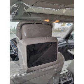 Slow Ride Car Divider Curtain Splash Prevention Film, Transparent, For Cars, Light Vehicles, Sedan, Minivan, Easy to Install and Remove