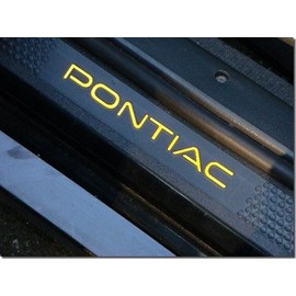 Door Sill Overlay Decals - 1997-2003 Pontiac Grand Prix - (Color: Reflective Red)