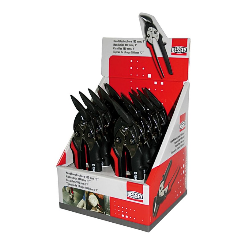 Bessey D15A Right Hand Cut Shape and Straight Cutting Snips,