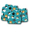 4 Set - Cute Cats Coaster - Kitten Funny Pet