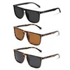 VANLINKER Polarized Square Sunglasses for Men Women Shades with UV