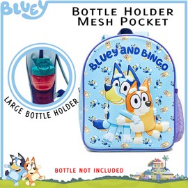 Bluey & Bingo Backpack Blue Children's Nursery School bag Travel Toys Kids Rucksack for Boys Girls