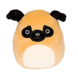 Squishmallows Official Kellytoy Plush 8" Pug Dog - Ultrasoft Stuffed Animal Plush Toy, Multicolor