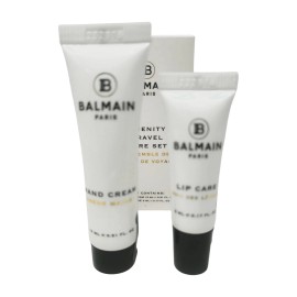 Balmain New BALMAIN Paris Amenity Travel Care Set Hand Cream and Lip Balm Pack of 4 sets