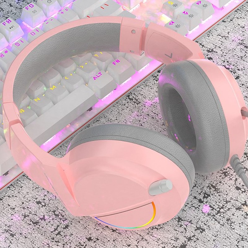 Gaming Headset 7.1 Sound RGB Light 50mm USB Powerful Bass