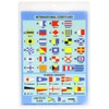 International Code Flags: Encapsulated Card with Meanings on Reverse (Cockpit