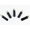 Beautiful Set of Five Black Tourmaline Crystal Healing Pendants Men