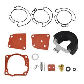 MARKGOO 0438996 Carburetor Repair Kit with Float Replacement for OMC Johnson Evinrude Outboard V4 V6 90 100 105 115 150 175 HP Boat Motor Engine Carb Rebuild Parts Sierra 18-7247 436852 435442 438996