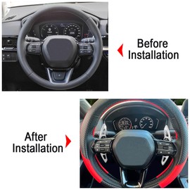 Aluminum Alloy Steering Wheel Shift Paddle Extension Cover is Suitable for Honda 2022-2025, Compatible with Acura Integra 2023-2025(Silver)