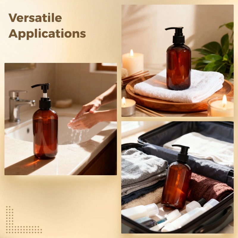 24 Pcs Empty Lotion Bottles with Pump 8oz - Refillable