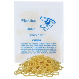 100 Pack Orthodontic Elastics Dental Rubber Bands Intraoral Elastic Bands Blue Rabbit(Medium, 5 Oz, 3/16'')
