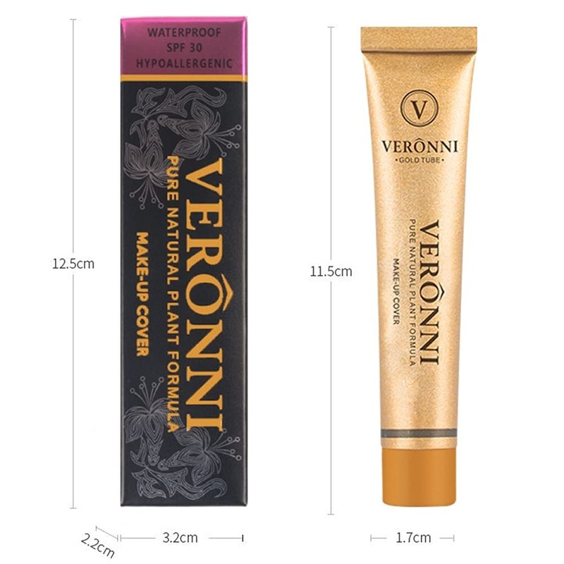 VERONNI Makeup Cover Concealer Makeup Cover Up Waterproof Foundation Amazing