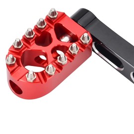 Sresk MX Style Anti-Skid Gear Knurled Shifter Peg for H-D Harley Motorcycle Shift Peg 360 Degree Roating for Touring Street Glide Sportster 883 1200 Dyna Softail Chopper Bobber (Red)