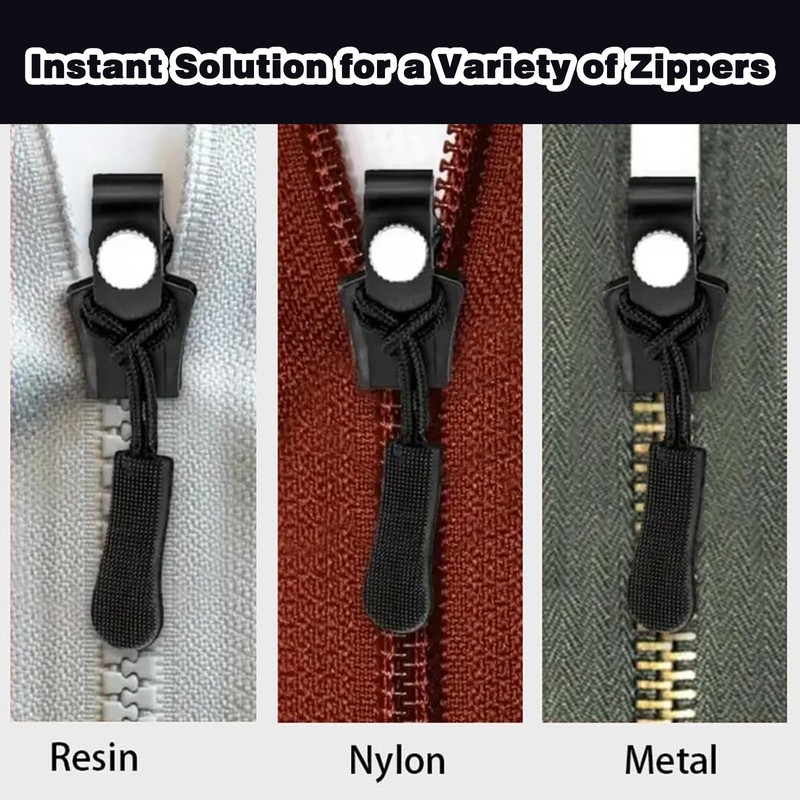 NICECONE 15 Pcs Zipper Repair Kit, 3 Sizes Instant Quick