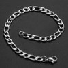 Trendsmax 5mm Figaro Link Chain Bracelet Stainless Steel Figaro Bracelet