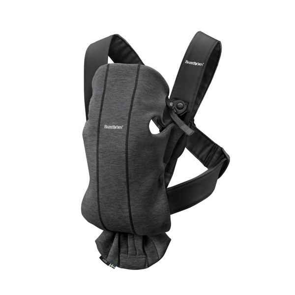 BabyBjörn Baby Carrier Mini, 3D jersey, Charcoal grey