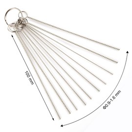 Mudder Set of 18 Carburetor Cleaning Kit Carburetor Carbon Dirt Jet Remove Cleaner Torch Tip Cleaner Tool Cleaning Wire Needles and Nylon Brushes for Motorcycle Moped Welder Carb Spray Gun