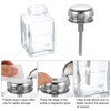 sourcing map 3pcs Solvent Alcohol Dispensers 120ml(4oz) Conical Push Down
