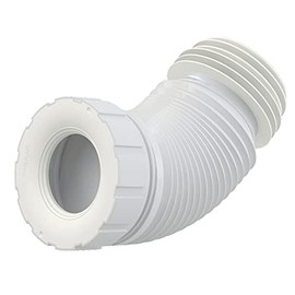 Toilet Connection Drain White Toilet Drain Length from 200 to 520 Flexible Top Drain Pipe