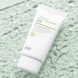 Partner company 1+1 Skin tone correction soft sunscreen without white cast Houttuynia cordata soothing UV protection portable sunscreen 50g / 1+1 피부톤보정 부드러운 백탁현상없는 선크림 어성초 수딩 자외선차단 휴대용 선크림 50g