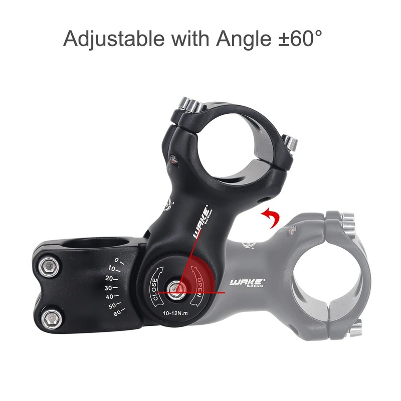 BSSOK Bicycle Stem Adjustable 31.8 mm/25.4 mm Handlebar Riser Bicycle