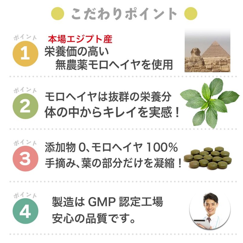 モロヘイヤ 100％ 緑粒 750粒入×3個 エジプト産 無添加 ムチン 錠剤タイプ サプリメント 大日ヘルシーフーズ