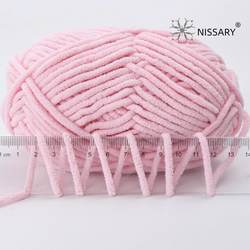 Chenille Yarn for Crochet - Soft Plush Velvet Yarn 3x50g