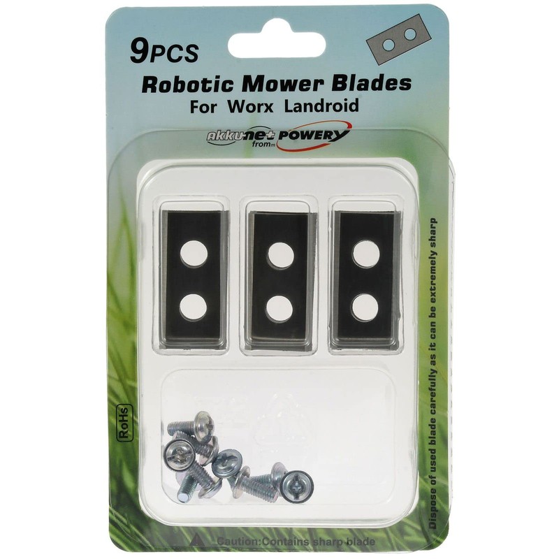 akku-net 9 x replacement blades / cutting blades for Worx