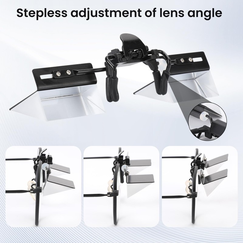 Joy&Jey Clip on Lazy Glasses - Horizontal Reading Glasses 90