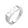Sterling Silver DAD Ring size P - Z+1 - Solid