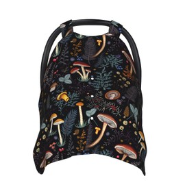 Mushroom Baby Car Seat Canopy Cover Multi Use Nursing Cover for Newborn Car Seat Canopy Mom Nursing Breastfeeding Covers Newborn Shower Gifts