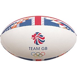 Gilbert Unisex Adult Team Gb Supporter Rugby Ball - Multi-Colour, Size 5