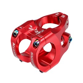 A ABSOPRO Mountain Bike Stem Handlebar 35mm Aluminium Alloy Red