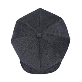 jerague Wool Newsboy Cap for Men Women Classic Vintage Gatsby Lvy Cabbie Hat Flat Beret Cap Adjustable