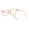 SA106 Womens Horn Rim Rectangular Bi-focal Reading Glasses +2.75 Beige