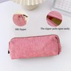 SHUANGBAODALAO Pencil Case Corduroy Fabric School Pencil Case Adult School