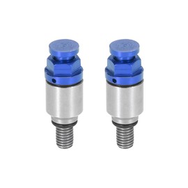 Motoforti Motorcycle Screw Fork Air Bleeder Valve M5x0.8 for Honda Compatible with Yamaha Suzuki Kawasaki Blue 2pcs