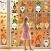 Fall Gnome Window Clings Fall Window Clings for Glass Autumn