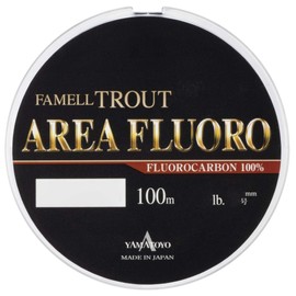 YAMATOYO Fluorocarbon Line, Famel Trout Area Fluoro, 328.4 ft (100 m), No. 0.7, 2.5 lb, Clear