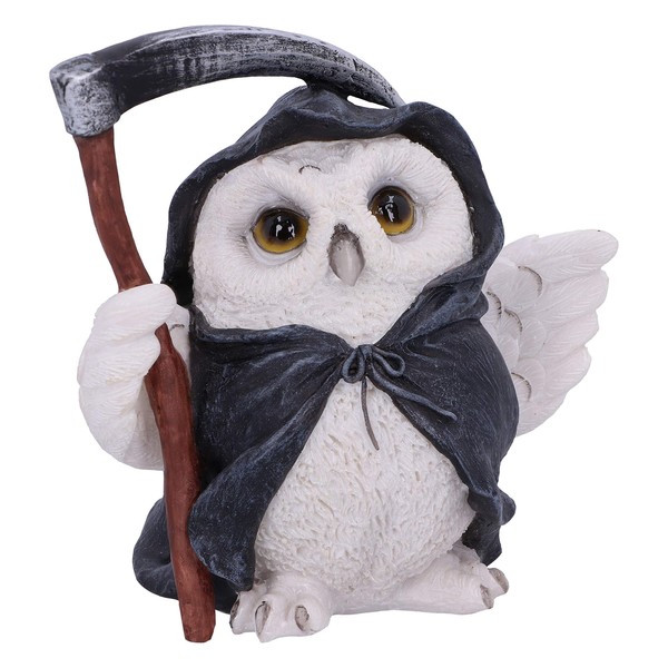 Nemesis Now Flight Grim Reaper Owl Familiar Figurine, 12.5cm, White
